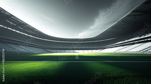 football stadium empty seats grand sporting venue