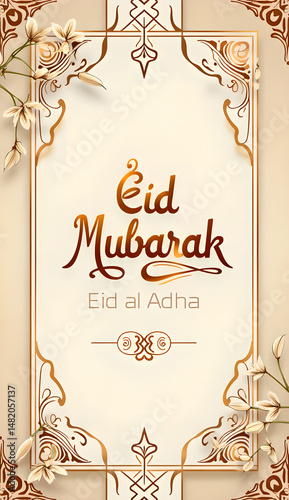 Happy Eid greeting card