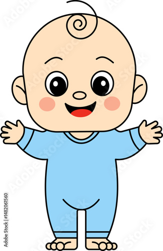 Babies in Cheerful Poses