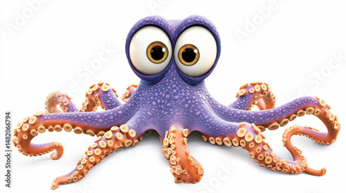 Cute cartoon octopus (2)