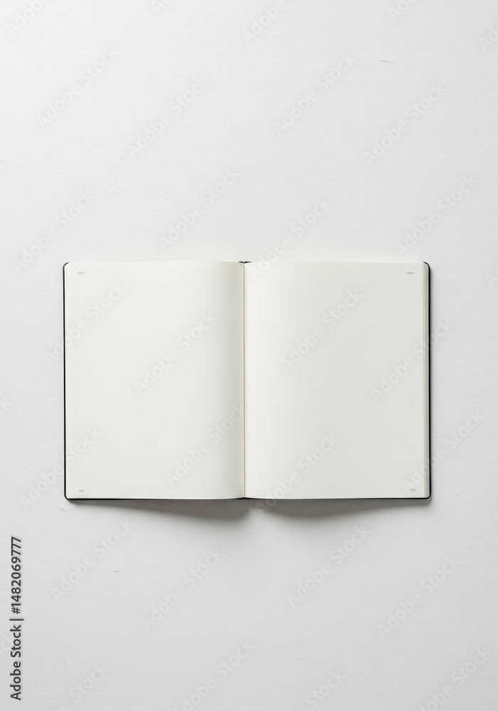 Open Book With Blank Pages Photo Open Book With Blank Pages Photo