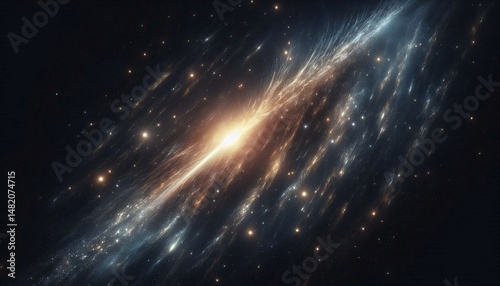 Celestial Canvas: An awe-inspiring depiction of a cosmic nebula, showcasing celestial wonders with dynamic hues and patterns, transporting viewers to the depths of the universe.