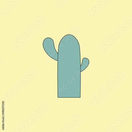 Cactus plant vector illustration. Desert flower garden summer tropical 