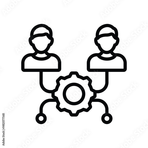 Automation process Vector icon which can easily modify or edit