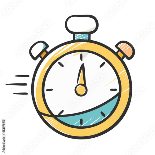stopwatch icon, stopwatch vector illustration-simple illustration of stopwatch, perfect for stopwatch logos and icons