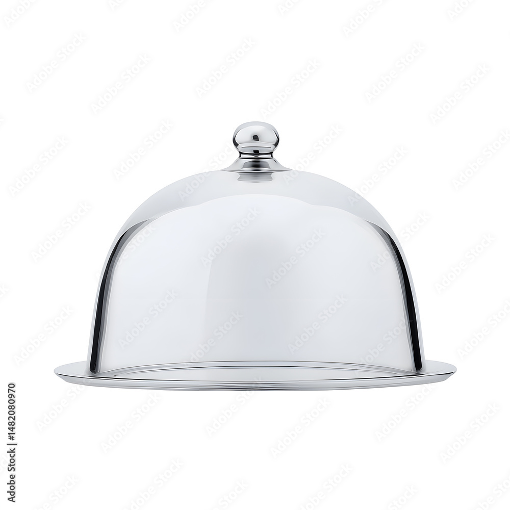 Fototapeta premium Glass cloche isolated on white background 