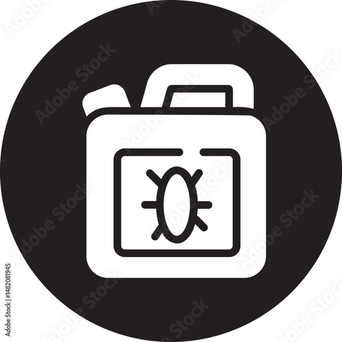 pesticide glyph icon