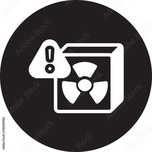 radioactive glyph icon