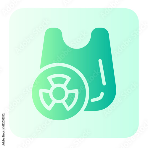 plastic bag gradient icon