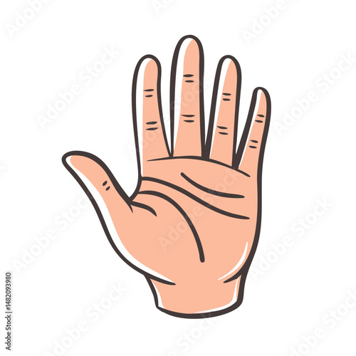 palm reading hand icon, palm reading hand vector illustration-simple illustration of palm reading hand, perfect for palm reading hand logos and icons