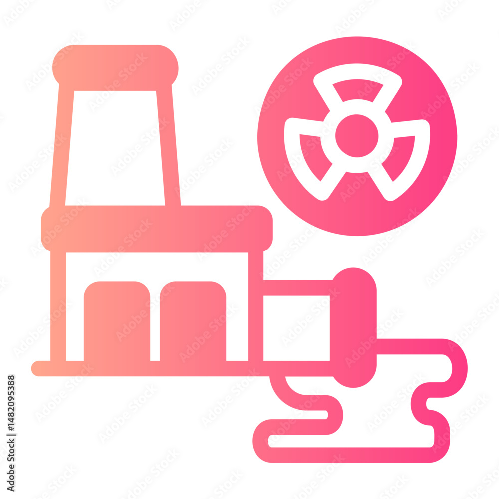 Obraz premium factory gradient icon