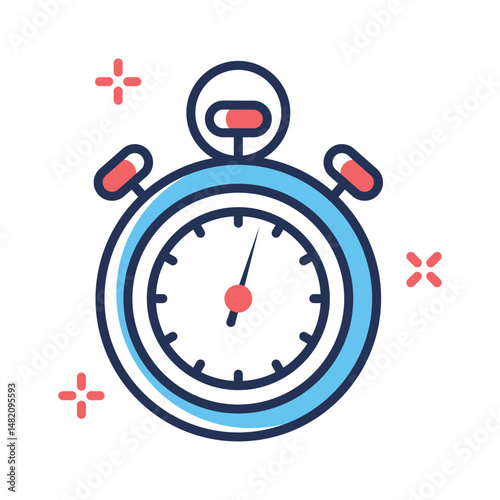 A visually engaging linear icon of fast delivery
