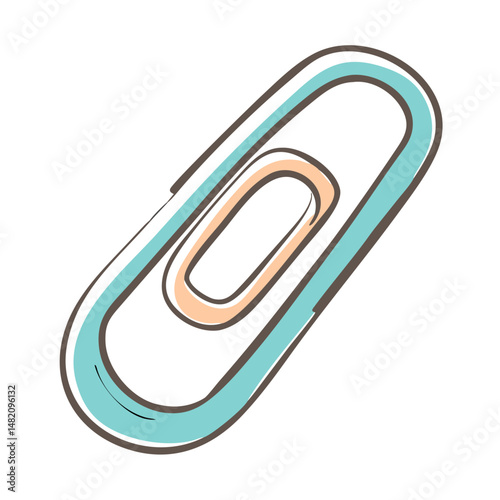 paperclip icon, paperclip vector illustration-simple illustration of paperclip, perfect for paperclip logos and icons