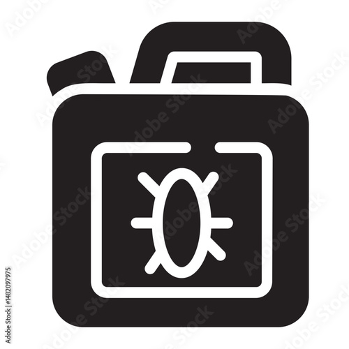 pesticide glyph icon
