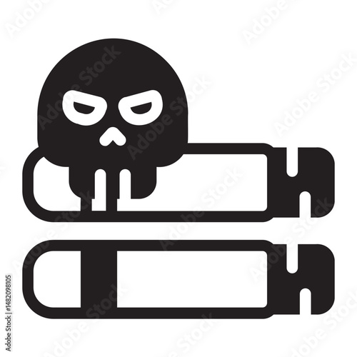 cigarette glyph icon