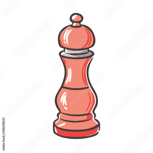 pepper mill icon, pepper mill vector illustration-simple illustration of pepper mill, perfect for pepper mill logos and icons