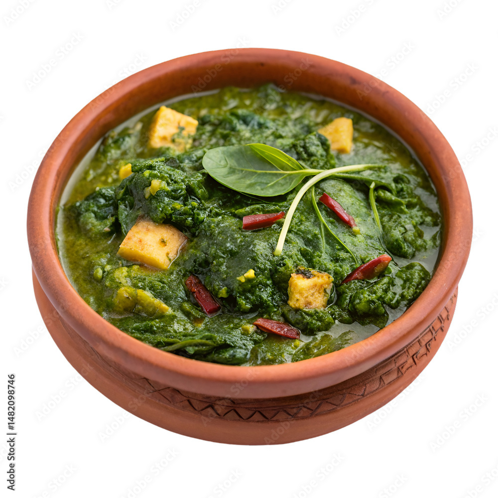 Saag isolated on transparent background Saag isolated on transparent background
