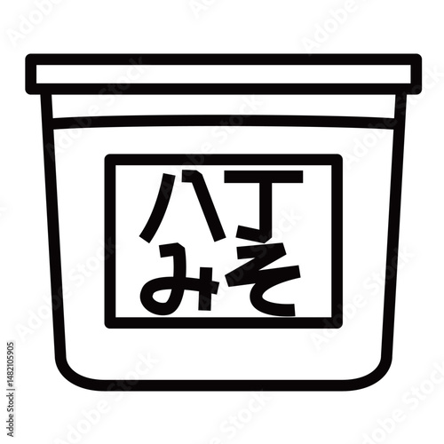 シンプルな八丁味噌のアイコン