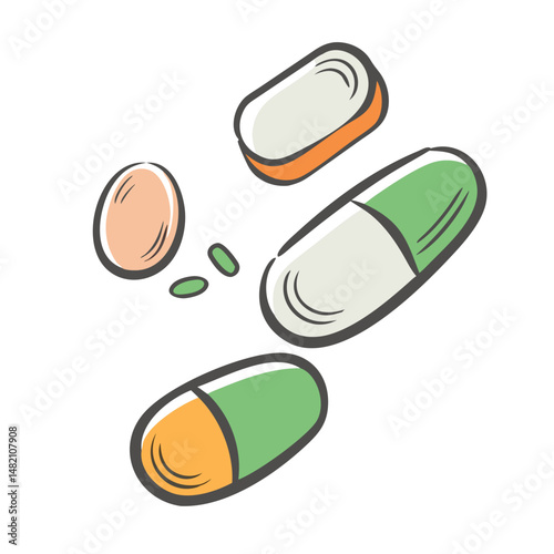 pills icon, pills vector illustration-simple illustration of pills, perfect for pills logos and icons