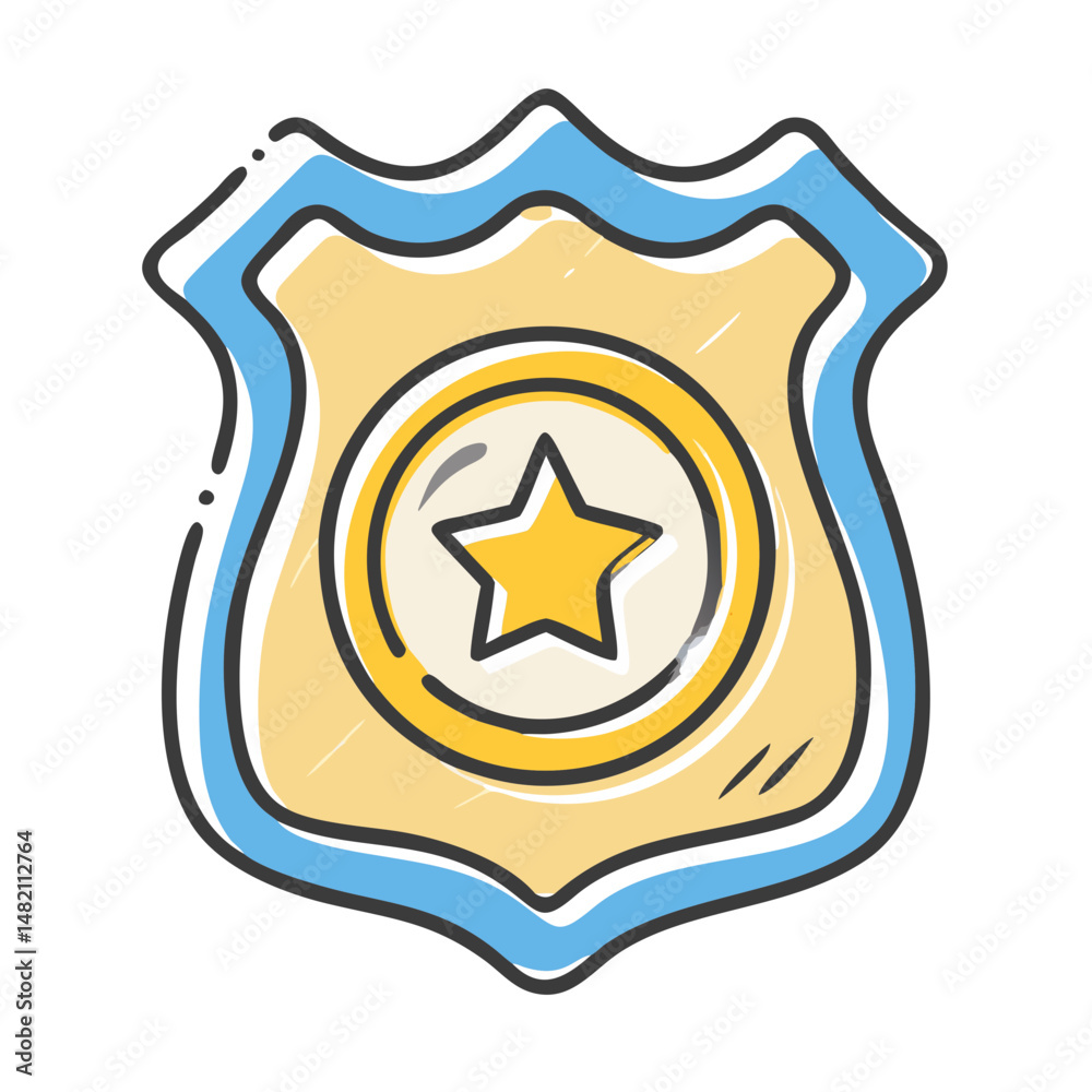 police badge icon, police badge vector illustration-simple illustration of police badge, perfect for police badge logos and icons police badge icon, police badge vector illustration-simple illustration of police badge, perfect for police badge logos and icons