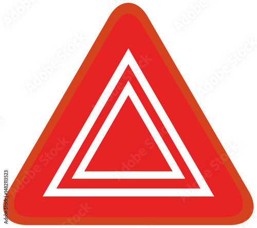 자동차 안전 사고 비상등 버튼 일러스트 Vehicle safety accident emergency light button illustration