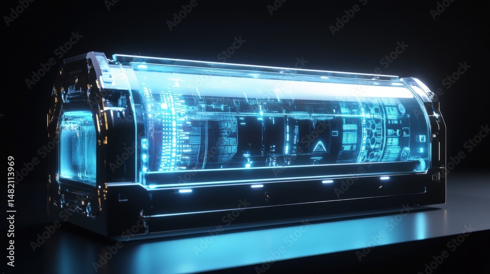 Obraz premium Futuristic encased technological device.