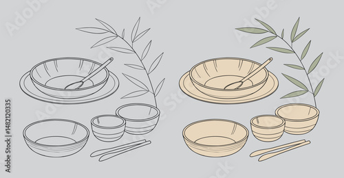 Bamboo Natural Serveware – Eco-Friendly & Stylish Serving Dishes for Sustainable Living, bamboo serveware, bamboo serving set, natural bamboo dishes, eco friendly serveware, bamboo salad bowl, bamboo.