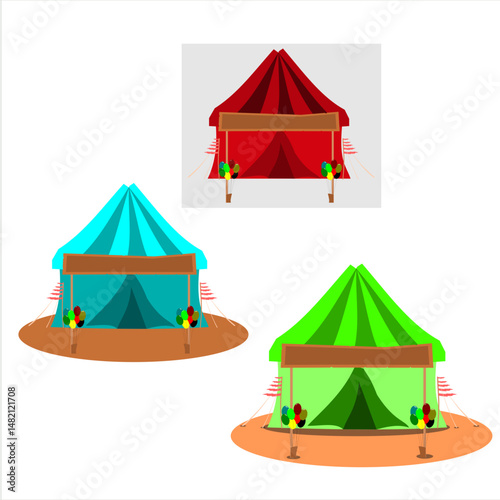 a circus, a festival, illustration vector 