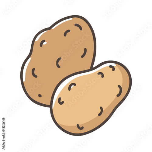 potatoes icon, potatoes vector illustration-simple illustration of potatoes, perfect for potatoes logos and icons