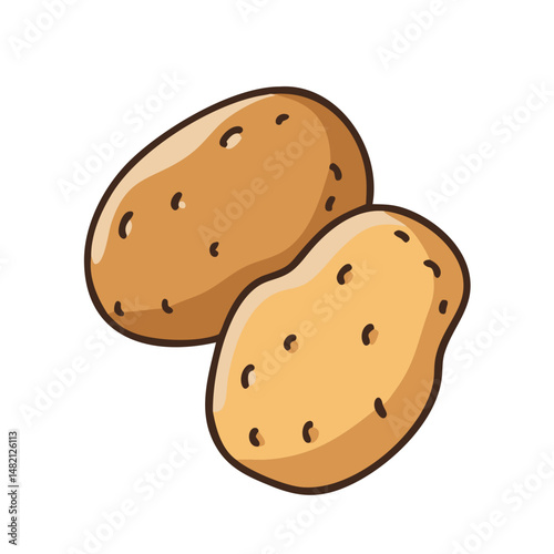 potatoes icon, potatoes vector illustration-simple illustration of potatoes, perfect for potatoes logos and icons