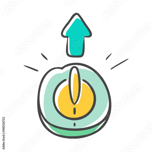 power up icon, power up vector illustration-simple illustration of power up, perfect for power up logos and icons
