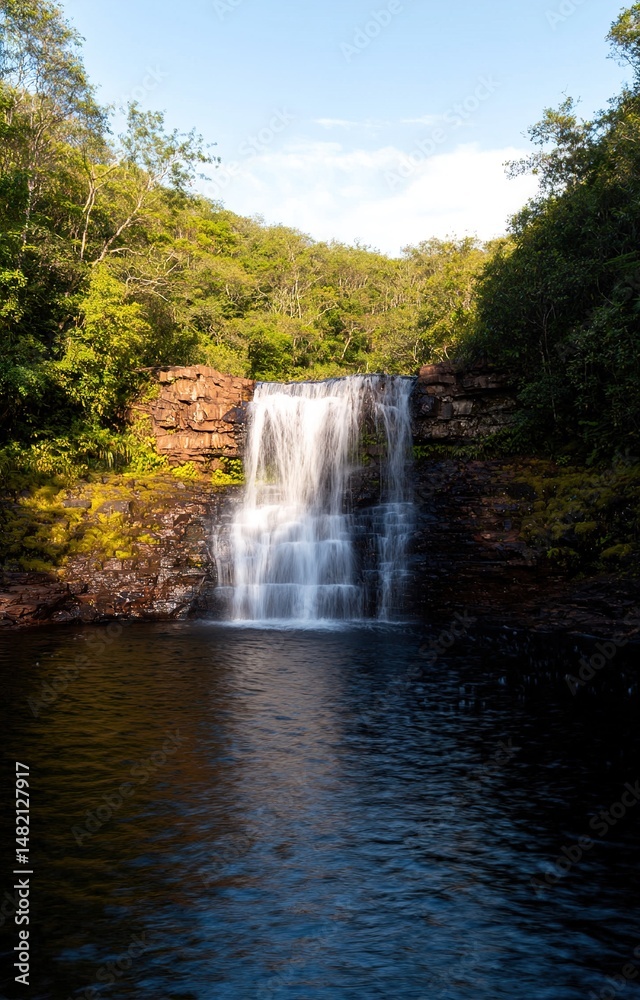 Fototapeta premium waterfall in the mountains