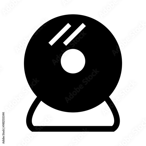 black cam vector icon