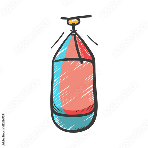 punching bag icon, punching bag vector illustration-simple illustration of punching bag, perfect for punching bag logos and icons