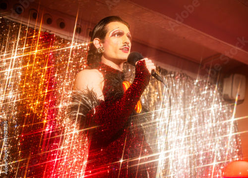 Drag Queen Star Captivates Audience With Powerful Performance in Alternative Queer Venue
