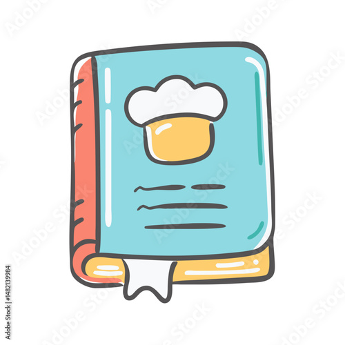 recipe book icon, recipe book vector illustration-simple illustration of recipe book, perfect for recipe book logos and icons