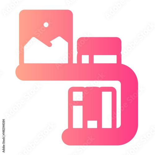 bookcase gradient icon
