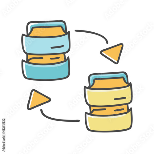 repository icon, repository vector illustration-simple illustration of repository, perfect for repository logos and icons