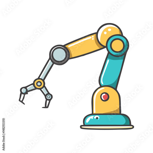 robot arm icon, robot arm vector illustration-simple illustration of robot arm, perfect for robot arm logos and icons