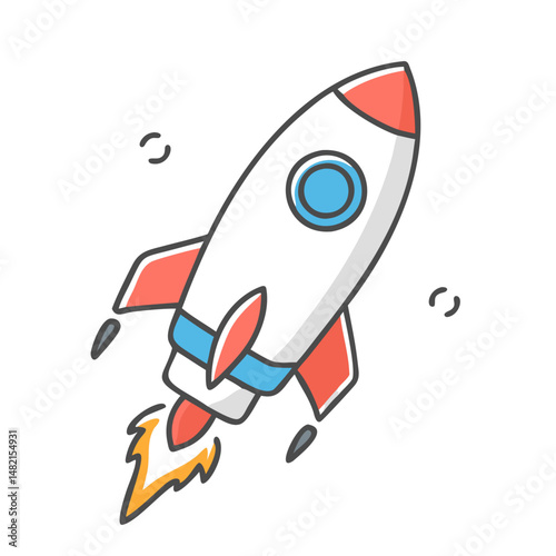 rocket booster icon, rocket booster vector illustration-simple illustration of rocket booster, perfect for rocket booster logos and icons