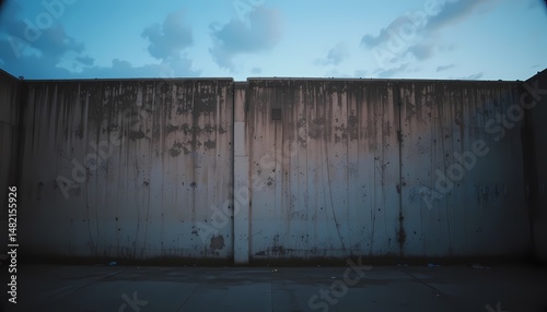 Wallpaper Mural Concrete Wall Under Cloudy Sky Torontodigital.ca