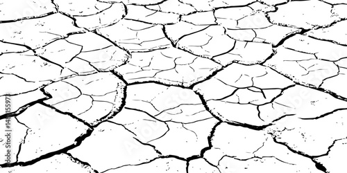  texture of grungy dry cracking parched earth. Cracked earth, cracked soil.Global worming effect.