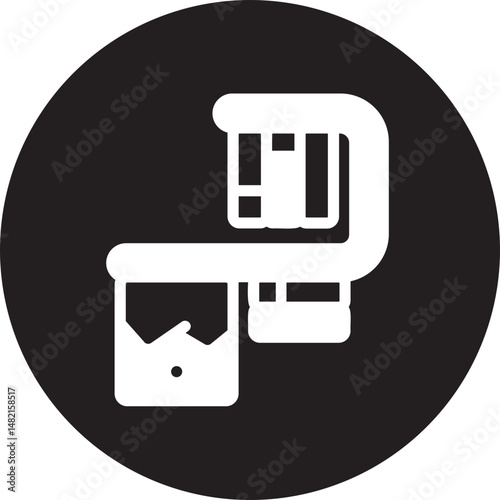 bookcase glyph icon