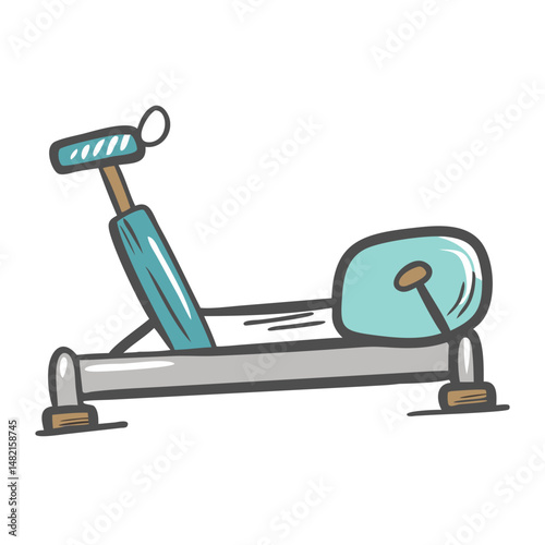 rowing machine icon, rowing machine vector illustration-simple illustration of rowing machine, perfect for rowing machine logos and icons