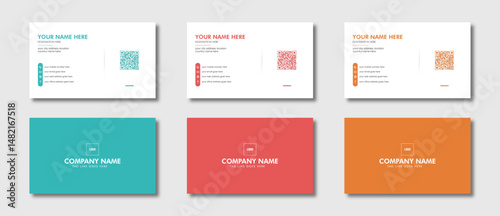 Business card design template, modern simple clean professional minimalist visiting card design, corporate identity