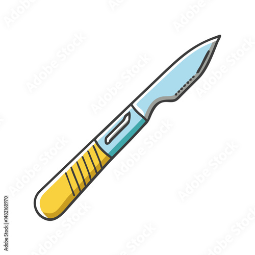 scalpel icon, scalpel vector illustration-simple illustration of scalpel, perfect for scalpel logos and icons