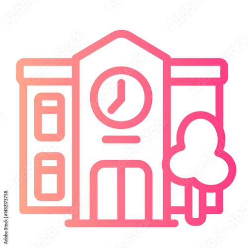 school gradient icon