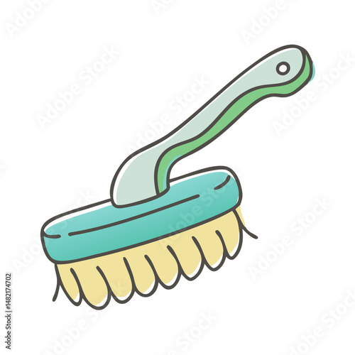 scrub brush icon, scrub brush vector illustration-simple illustration of scrub brush, perfect for scrub brush logos and icons