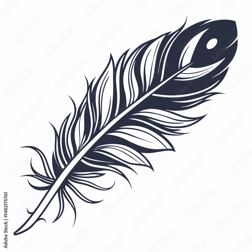 Obraz premium Elegant Feather Vector Designs
