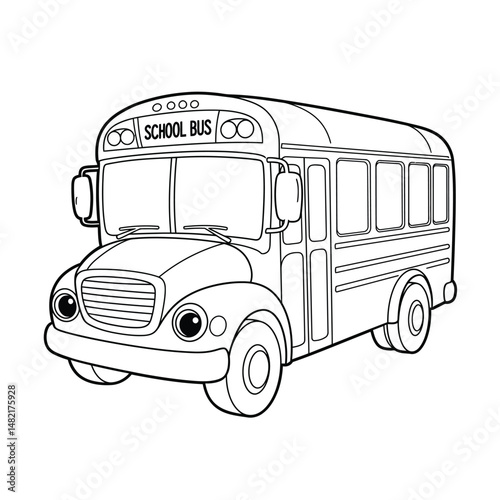 Cute Cartoon Car Illustration